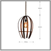 BIRDCAGE INDUSTRIAL PENDANT LIGHT FOR OUTDOORS